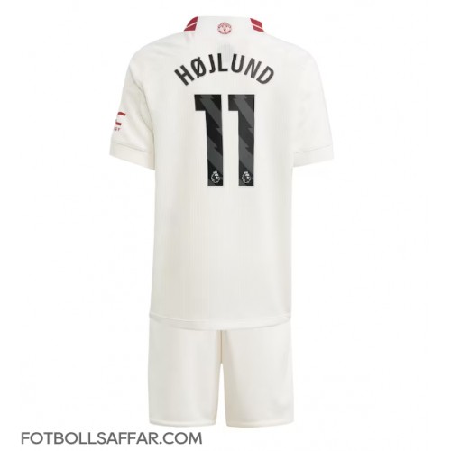Manchester United Rasmus Hojlund #11 Tredje Dräkt Barn 2023-24 Kortärmad (+ Korta byxor)